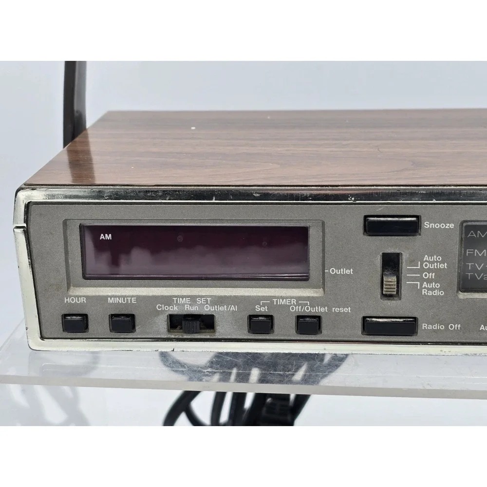 VTG 70s Sears SR The Controller Am/Fm Multi Use Clock Radio 317 23290 250 TESTED